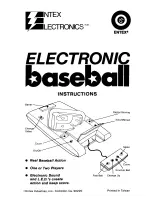 Entex Electronic Baseball Instructions Manual предпросмотр