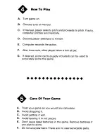 Preview for 5 page of Entex Electronic Baseball2 User Manual