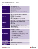 Preview for 3 page of Entone Kamai 500 Series Specification Sheet