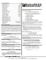 Preview for 6 page of EntraPass E-PASS-21W Installation & Programming Instructions