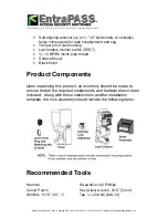 Preview for 4 page of EntraPass GL-1 Installation Instructions And Operating Manual