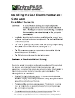 Preview for 5 page of EntraPass GL-1 Installation Instructions And Operating Manual