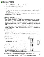 Предварительный просмотр 21 страницы EntraPass KT-400 Installation Manual