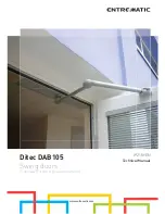 Entre Matic Ditec DAB105 Technical Manual preview