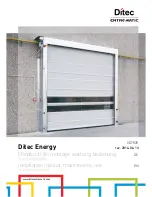 Entre Matic Ditec Energy 0DT828 Installation Manual preview