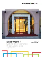 Entre Matic Ditec VALOR R Technical Manual preview