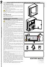 Preview for 13 page of Entrematic Ditec CROSS30 Installation And Maintenance Manual