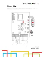 Предварительный просмотр 3 страницы Entrematic Ditec E1A Installation Manual