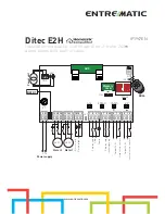 Предварительный просмотр 1 страницы Entrematic Ditec E2H Installation Manual