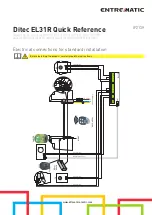 Предварительный просмотр 1 страницы Entrematic Ditec EL31R Quick Reference