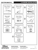 Предварительный просмотр 4 страницы Entrematic Ditec HA8 LP Installation Instructions Manual