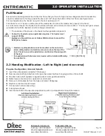 Предварительный просмотр 16 страницы Entrematic Ditec HA8 LP Installation Instructions Manual