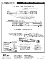 Предварительный просмотр 20 страницы Entrematic Ditec HA8 LP Installation Instructions Manual