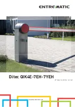 Preview for 1 page of Entrematic Ditec QIK4E Manual