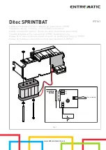 Entrematic Ditec SPRINTBAT Installation Manual предпросмотр