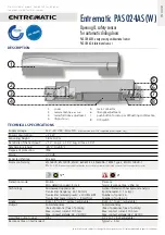 Предварительный просмотр 1 страницы Entrematic PAS024AS User Manual