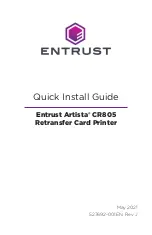 Предварительный просмотр 1 страницы Entrust Artista CR805 Quick Install Manual