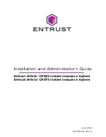 Предварительный просмотр 1 страницы Entrust Artista CR875 Installation And Administrator'S Manual