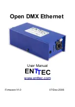 Предварительный просмотр 1 страницы Enttec 70305 User Manual