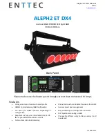 Предварительный просмотр 1 страницы Enttec ALEPH2 ET DX4 Manual