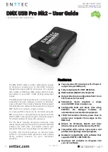 Предварительный просмотр 1 страницы Enttec DMX USB PRO Mk2 User Manual