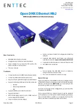 Enttec DMXEtherGate Mk2 User Manual предпросмотр