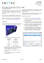 Предварительный просмотр 2 страницы Enttec DMXEtherGate Mk2 User Manual