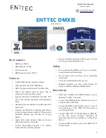 Предварительный просмотр 1 страницы Enttec DMXIS Quick Start Manual