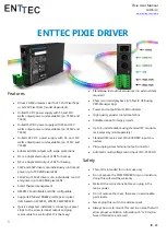 Enttec PIXIE DRIVER 5V User Manual preview