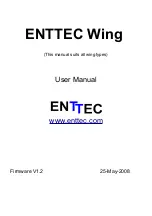 Предварительный просмотр 1 страницы Enttec Playback User Manual