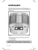 Preview for 11 page of Enviracaire Germ-Free EWM-300W Instructions For Operation And Care