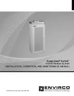 Envirco Hospi-Gard AirCeil Installation, Operation And Maintenance Manual preview