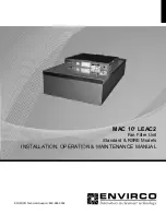 Предварительный просмотр 1 страницы Envirco MAC 10 LEAC2 Installation, Operation & Maintenance Manual