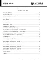 Предварительный просмотр 2 страницы Envirco MAC 10 LEAC2 Installation, Operation & Maintenance Manual