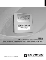 Preview for 1 page of Envirco MAC 10 MDR16 Installation, Operation And Maintenance Manual