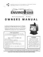 Предварительный просмотр 1 страницы Enviro Gas EG.95.FS.BV.LPG. Owner'S Manual