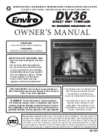 Enviro DV36 Owner'S Manual preview