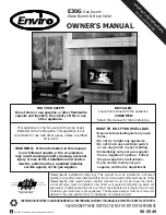 Preview for 1 page of Enviro E30G Owner'S Manual