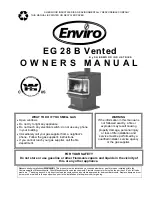 Предварительный просмотр 1 страницы Enviro EG 28 B Owner'S Manual