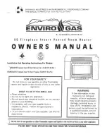 Preview for 1 page of Enviro . EG.95.FPI.BV.LPG Owner'S Manual