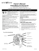 Предварительный просмотр 1 страницы ENVIROBOSS EB AV Owner'S Manual