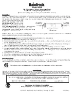 Предварительный просмотр 1 страницы ENVIROGARD Rainfresh IM200 Installation And Operating Instructions