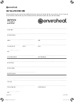 Предварительный просмотр 20 страницы Enviroheat 200EH1-14 Owner'S Manual