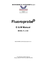 Environmental Instruments Fluoroprobe FL-2-S0 O & M Manual предпросмотр