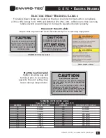 Предварительный просмотр 5 страницы Environmental Technologies ELECTRIC HEATER Operation And Maintenance Manual