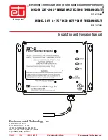 Предварительный просмотр 1 страницы Environmental Technology SST–2 40 Installation And Operation Manual