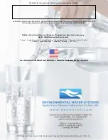 Preview for 20 page of Environmental Water Systems CWL-1354-1.5 Product And Installation Manual