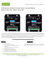 Preview for 1 page of EnvironmentalLights.com DMX-6-22K-3-6A Manual