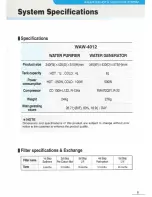 Предварительный просмотр 8 страницы Envirosource WAW-4012 User Manual