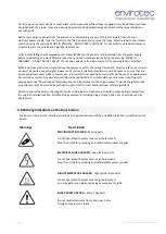 Предварительный просмотр 4 страницы Envirotec ES D15-HP Installation, Operation & Maintenance Manual